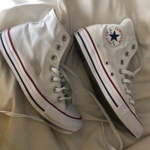 White Hi Top Converse